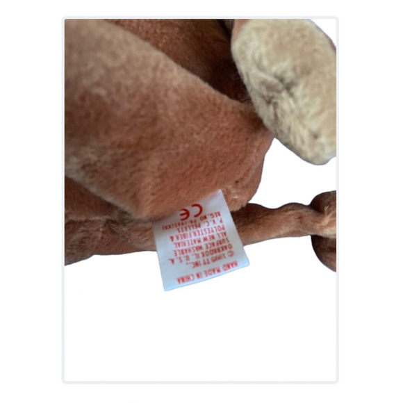 Ty Beanie Baby Bongo Monkey 1995 3rd Gen 2nd Gen tush tag PVC Pellets Brown Tail - Picture 6 of 6